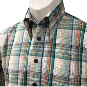 Vintage 70's Plaid Long Sleeve Button Down M